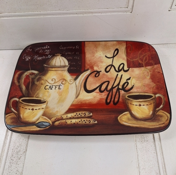 Certified International Other - Certified International Italian "La Caffe" Elongated Platter  "13 1/2 x 10"Inch